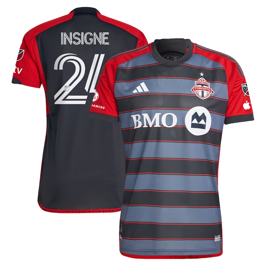 Men's Toronto FC Lorenzo Insigne adidas Gray 2023 Club Kit Authentic Player Jersey - Ujersey