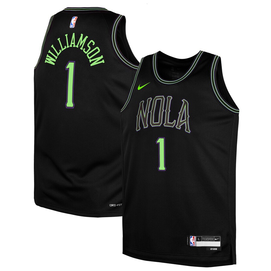 Youth New Orleans Pelicans Zion Williamson Nike Black  Swingman Replica Jersey - City Edition - Ujersey