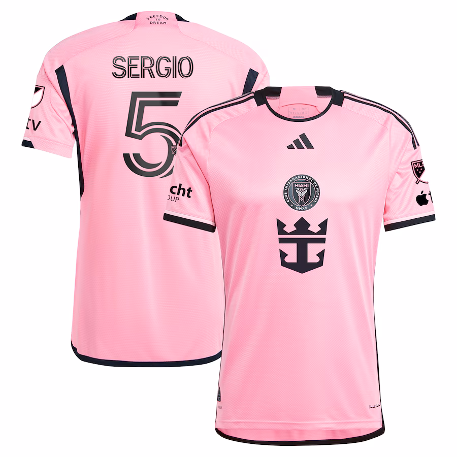 Men's Inter Miami CF Sergio Busquets adidas Pink 2024 2getherness Authentic Player Jersey - Ujersey