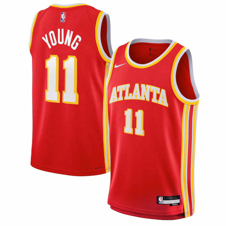 Youth Atlanta Hawks Trae Young Nike Red Swingman Jersey - Icon Edition - Ujersey