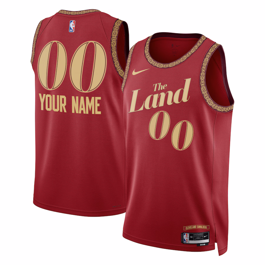 Unisex Cleveland Cavaliers  Nike Wine 2023/24 Custom Swingman Jersey - City Edition - Ujersey
