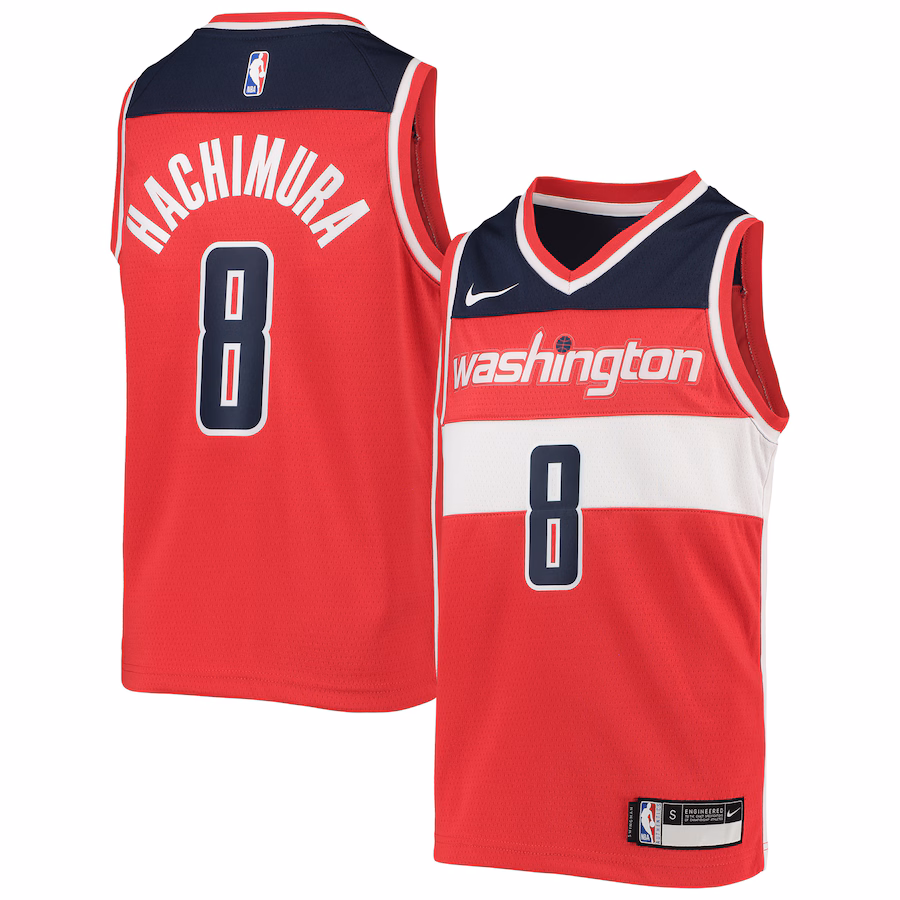 Youth Washington Wizards Rui Hachimura Nike Red Team Swingman Jersey - Ujersey