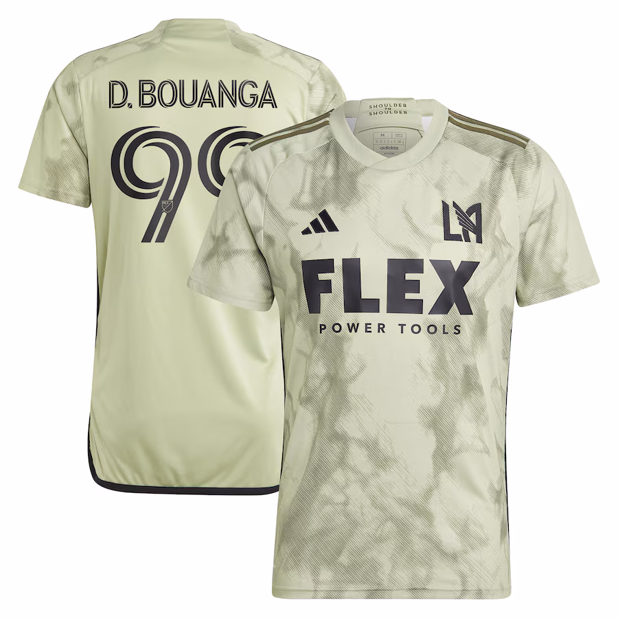 Men's LAFC Denis Bouanga adidas Green 2023 Smokescreen Replica Player Jersey - Ujersey