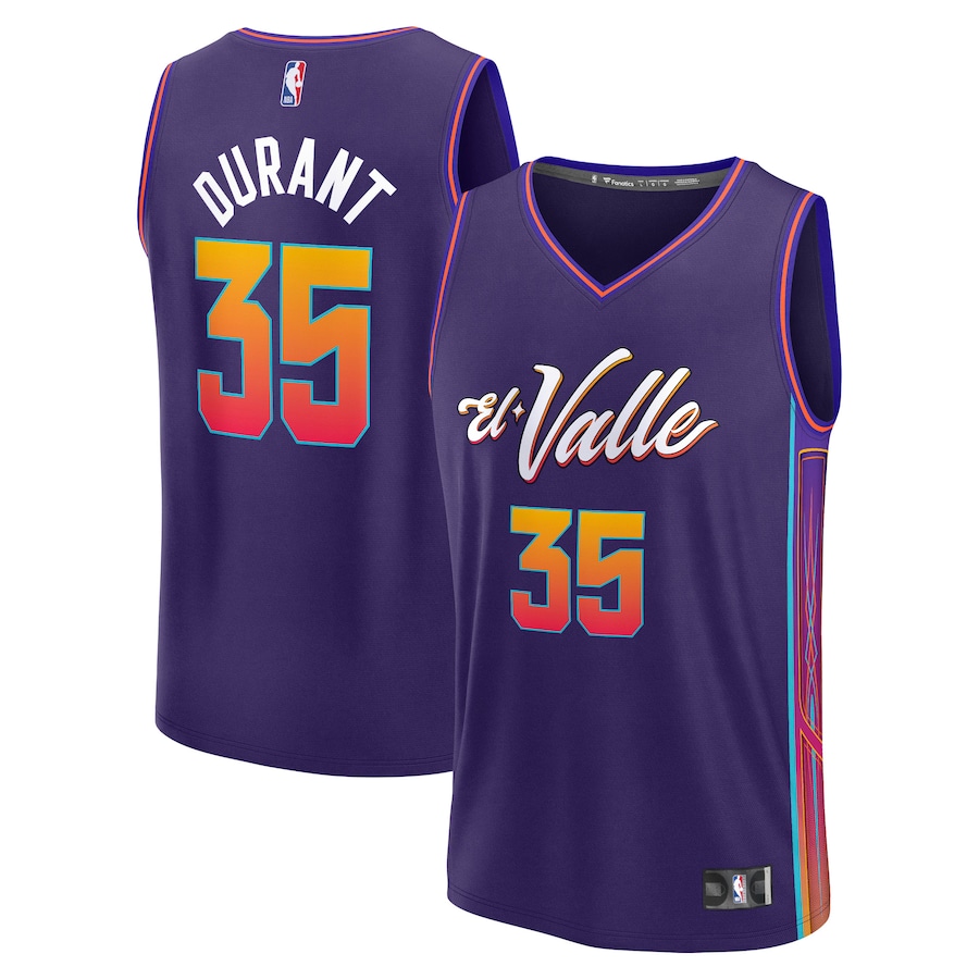 Men's Phoenix Suns Kevin Durant Fanatics Purple Fast Break Jersey - City Edition - Ujersey