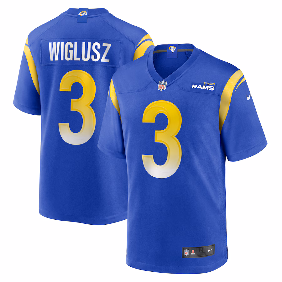 Men's Los Angeles Rams Sam Wiglusz Nike  Royal Game Jersey - Ujersey