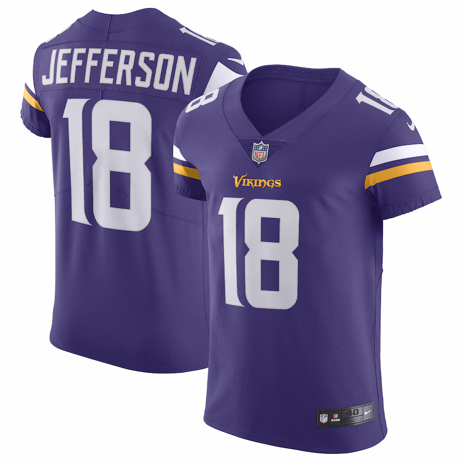 Men's Minnesota Vikings Justin Jefferson Nike Purple Home Vapor Elite Jersey - Ujersey