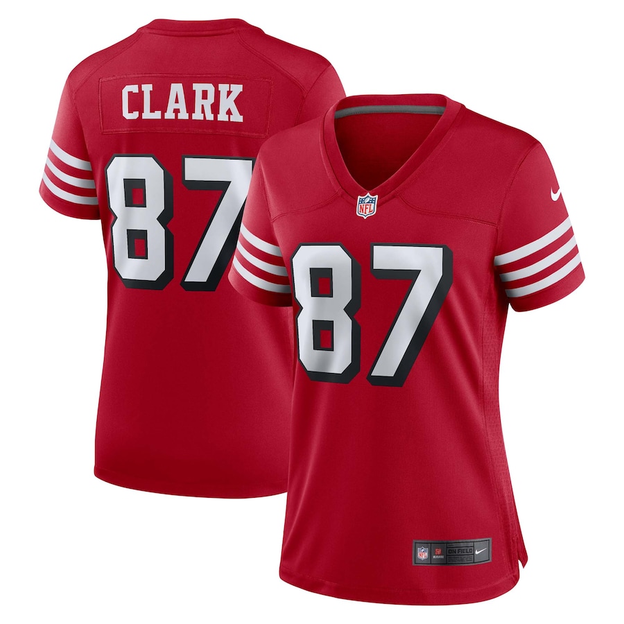 Women's San Francisco 49ers Dwight Clark Nike Scarlet Alternate Game Jersey - Ujersey