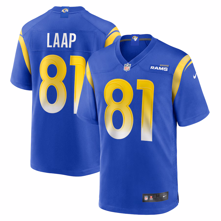 Men's Los Angeles Rams JJ Laap Nike  Royal Game Jersey - Ujersey
