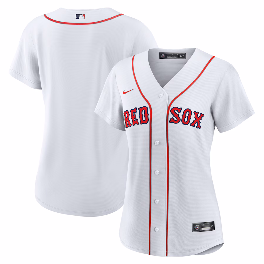 Women's Boston Red Sox Nike White Home Replica Team Jersey - Ujersey