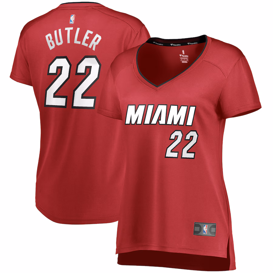 Women's Miami Heat Jimmy Butler Fanatics Red Fast Break Replica Jersey - Statement Edition - Ujersey