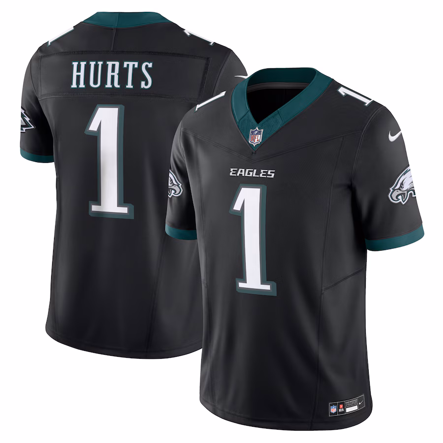 Men's Philadelphia Eagles Jalen Hurts Nike Black Alternate Vapor F.U.S.E. Limited Jersey - Ujersey