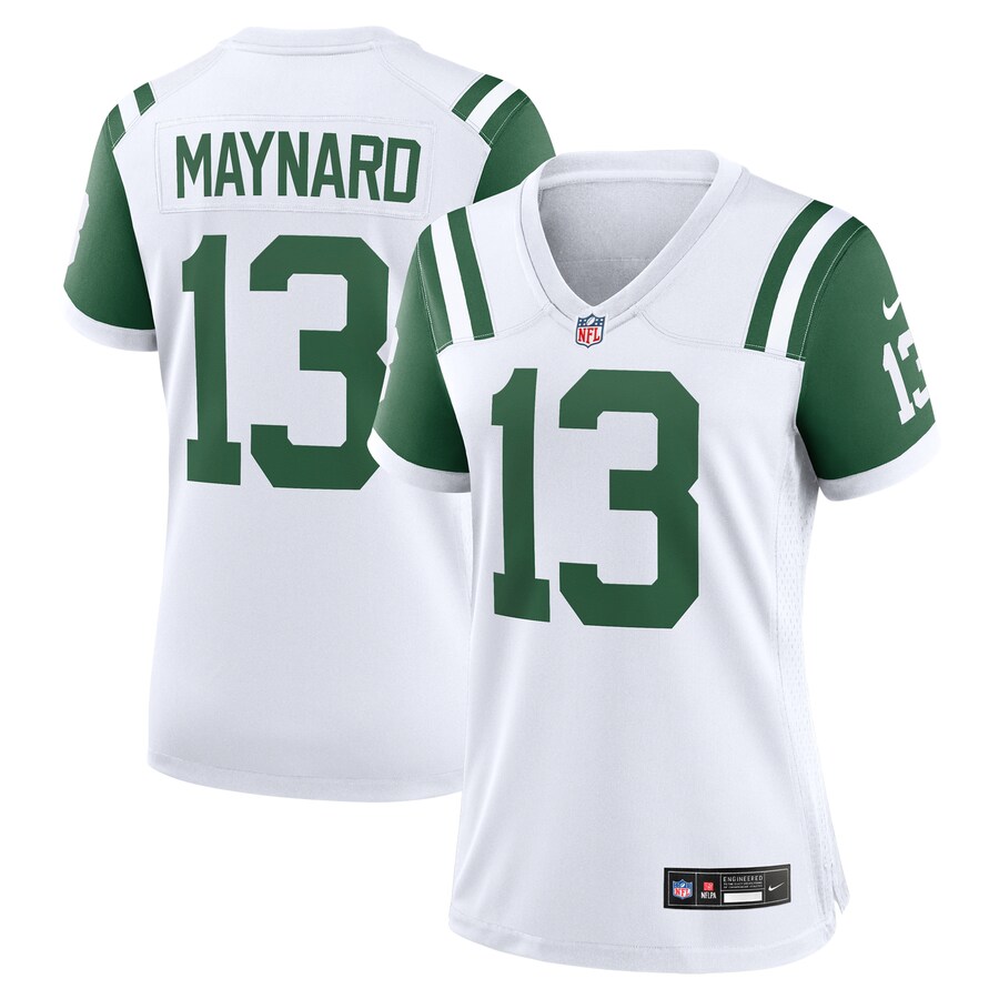 Women's New York Jets Don Maynard Nike White Classic Alternate Retired Player Game Jersey - Ujersey
