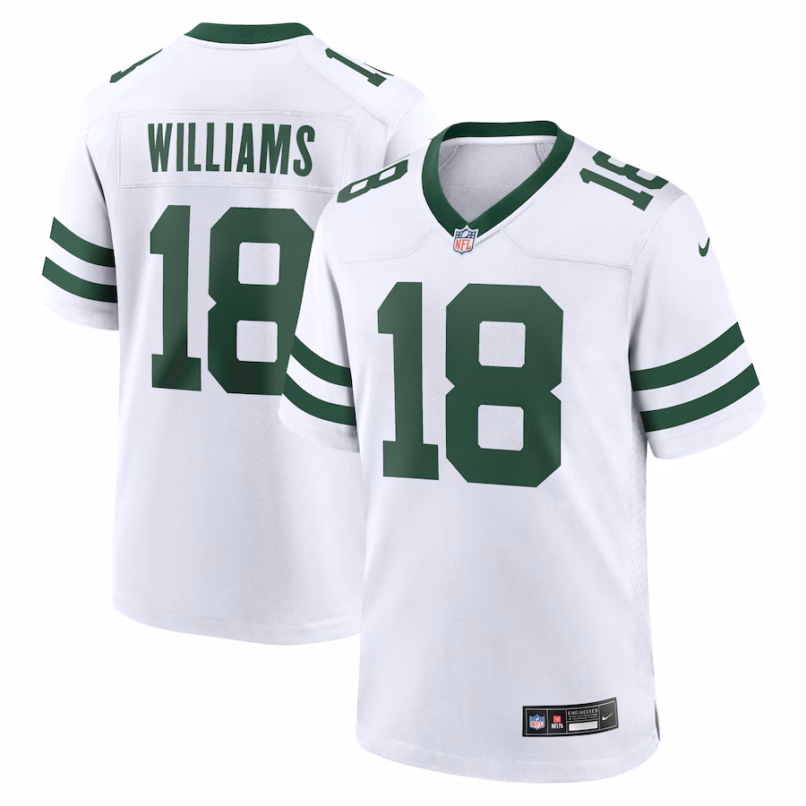 Men's New York Jets Mike Williams Nike Legacy White  Game Player Jersey - Ujersey