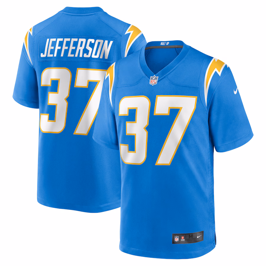 Men's Los Angeles Chargers Tony Jefferson Nike  Powder Blue Team Game Jersey - Ujersey