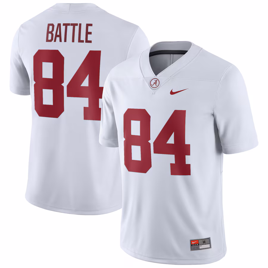 Bill Battle Alabama Crimson Tide Nike Alabama Always Game Jersey - White - Ujersey