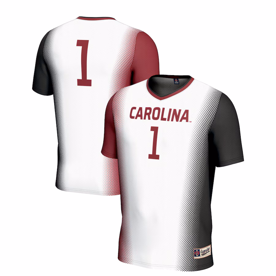 #1 South Carolina Gamecocks GameDay Greats Unisex  Lightweight Women's Soccer Jersey - White - Ujersey