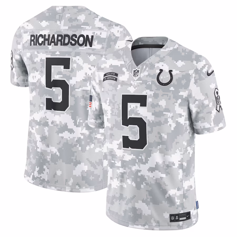 Men's Indianapolis Colts Anthony Richardson Nike Arctic Camo 2024 Salute to Service Limited Jersey - Ujersey