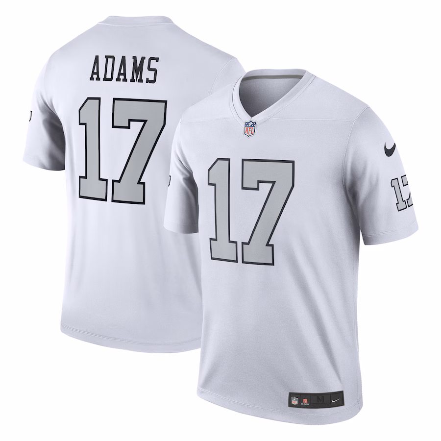 Men's Las Vegas Raiders Davante Adams Nike White Alternate Legend Player Performance Top - Ujersey
