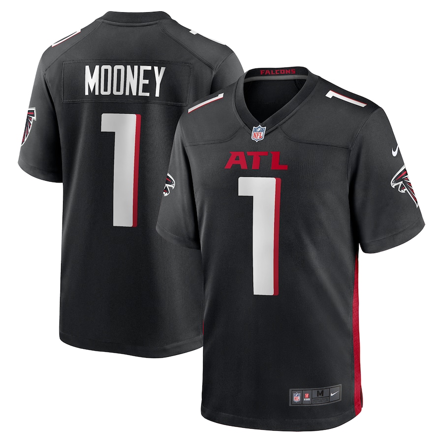 Men's Atlanta Falcons Darnell Mooney Nike Black Team Game Jersey - Ujersey