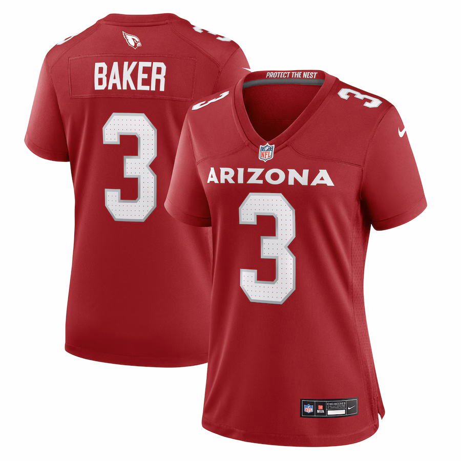 Women's Arizona Cardinals Budda Baker Nike Cardinal Team Game Jersey - Ujersey