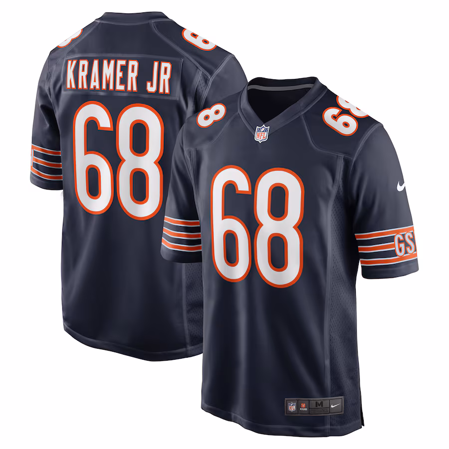 Men's Chicago Bears Doug Kramer Jr. Nike Navy Game Jersey - Ujersey