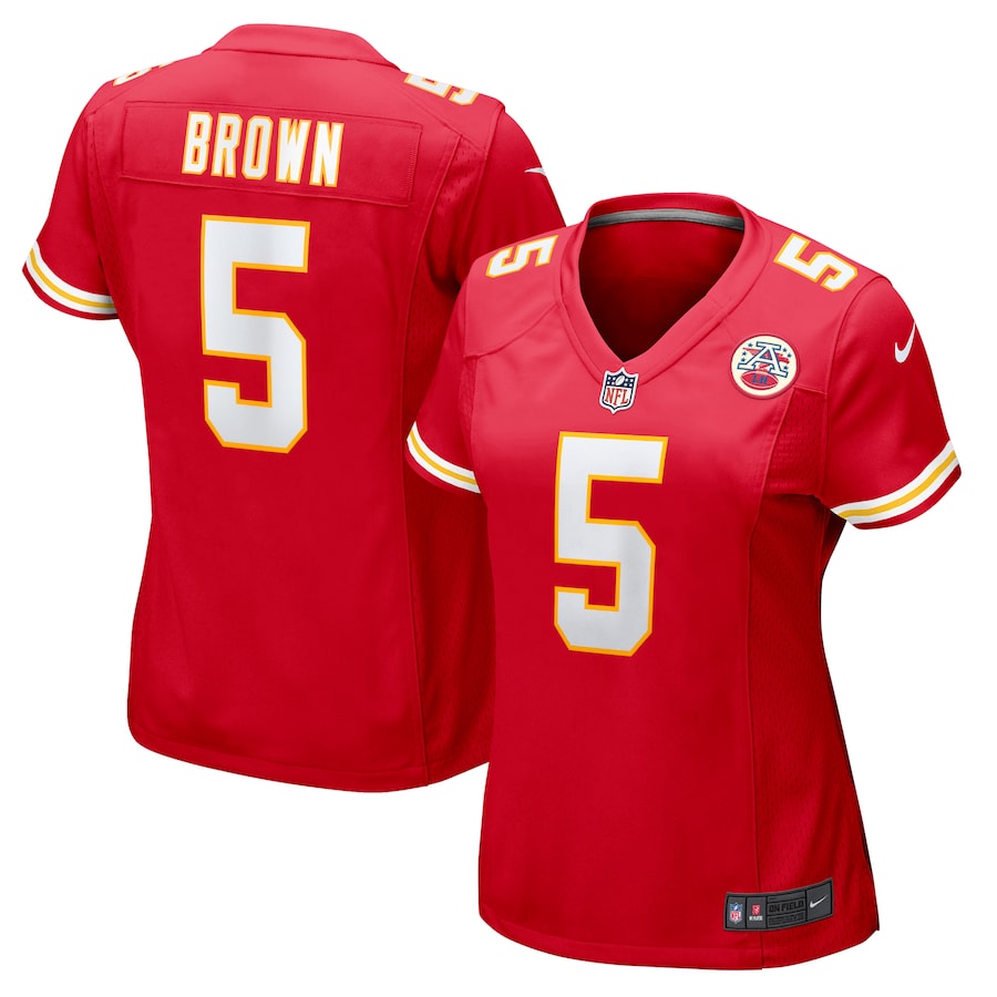Women's Kansas City Chiefs Marquise Brown Nike Red Game Jersey - Ujersey