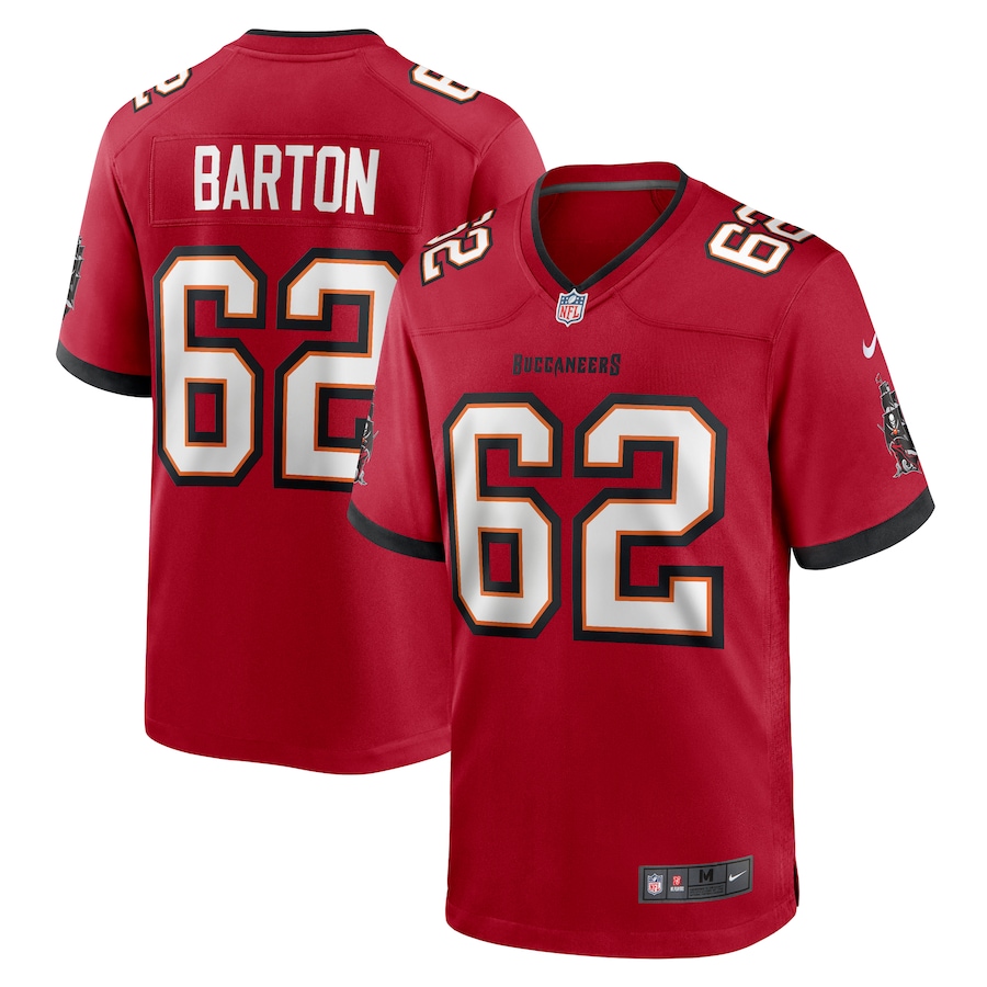 Men's Graham Barton Pick No. 26 Nike Red Player Game Jersey - Ujersey