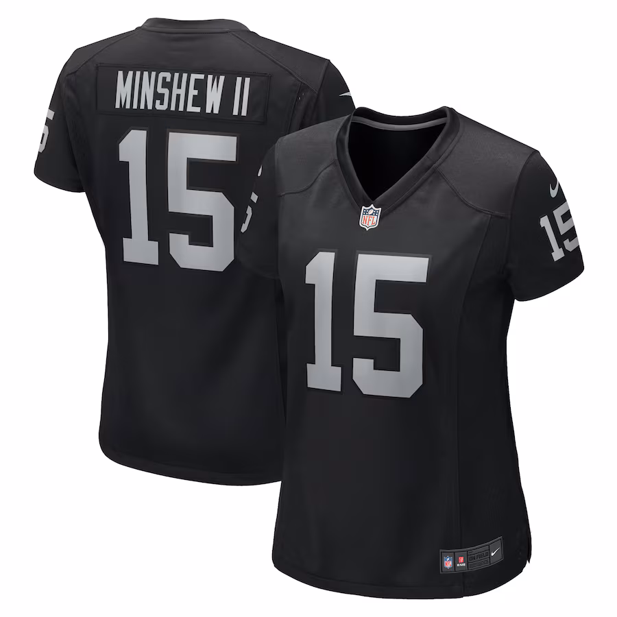 Women's Las Vegas Raiders Gardner Minshew II Nike Black Game Jersey - Ujersey