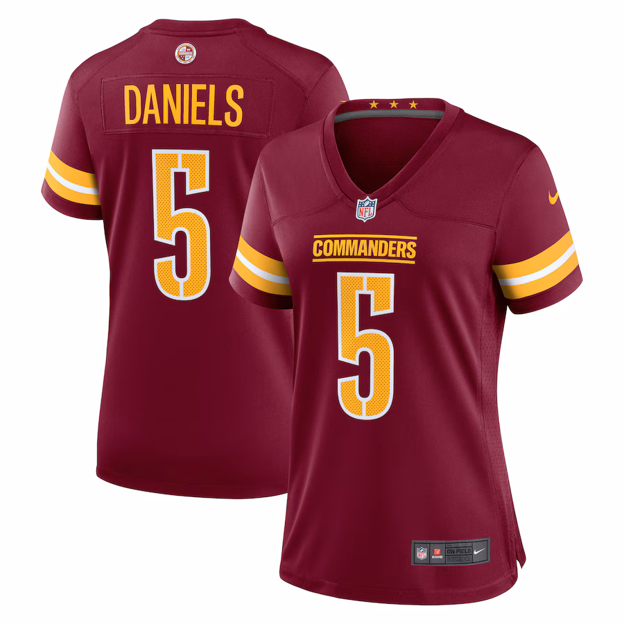 Women's Washington Commanders Jayden Daniels Nike Burgundy Player Game Jersey - Ujersey