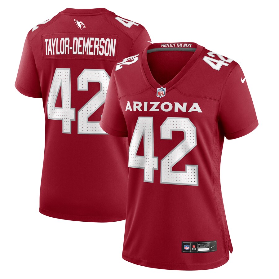 Women's Arizona Cardinals Dadrion Taylor-Demerson Nike Cardinal Game Jersey - Ujersey