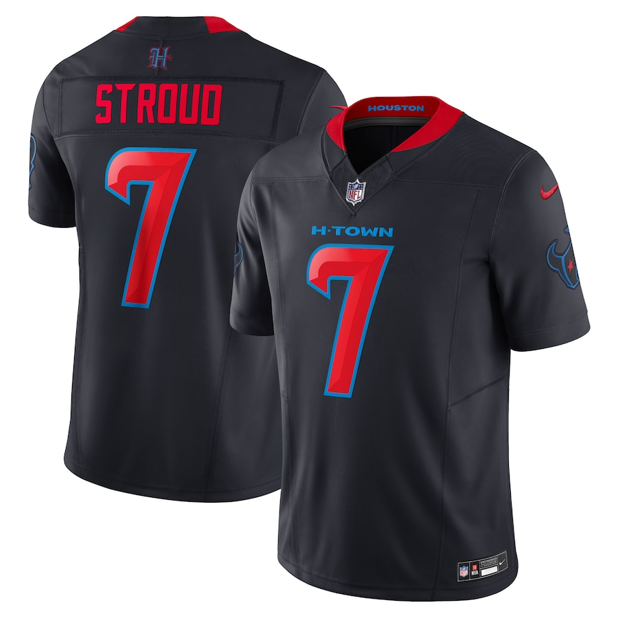 Men's Houston Texans C.J. Stroud Nike Navy 2nd Alternate Vapor F.U.S.E. Limited Jersey - Ujersey