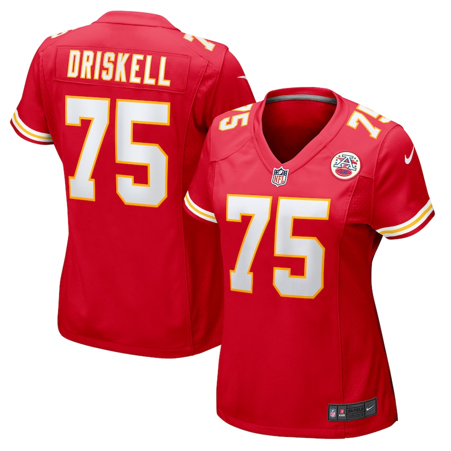 Women's Kansas City Chiefs Ethan Driskell Nike Red Game Jersey - Ujersey