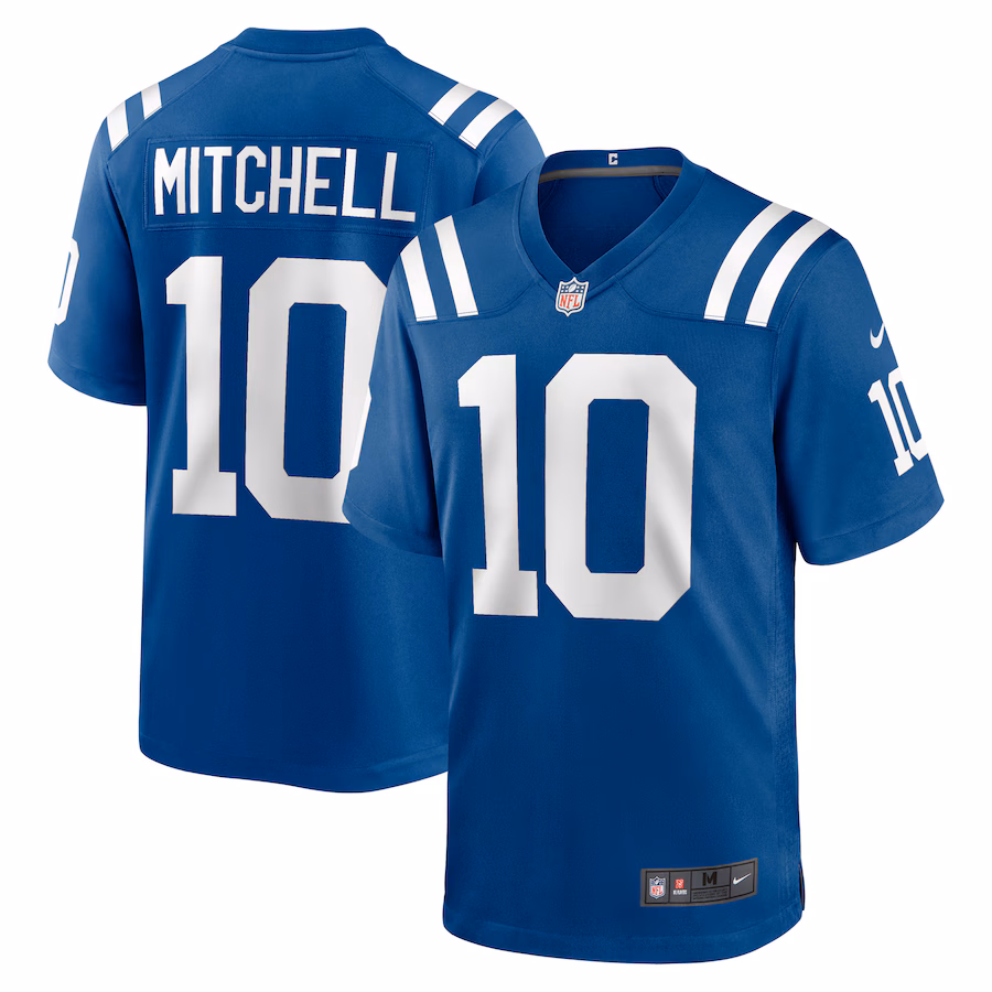 Men's Indianapolis Colts Adonai Mitchell Nike Royal Player Game Jersey - Ujersey