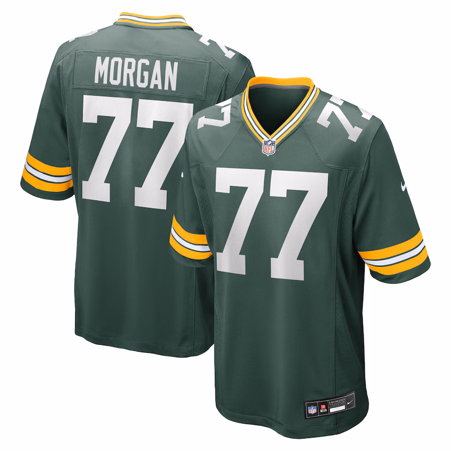 Men's Green Bay Packers Jordan Morgan Nike Green Player Game Jersey - Ujersey