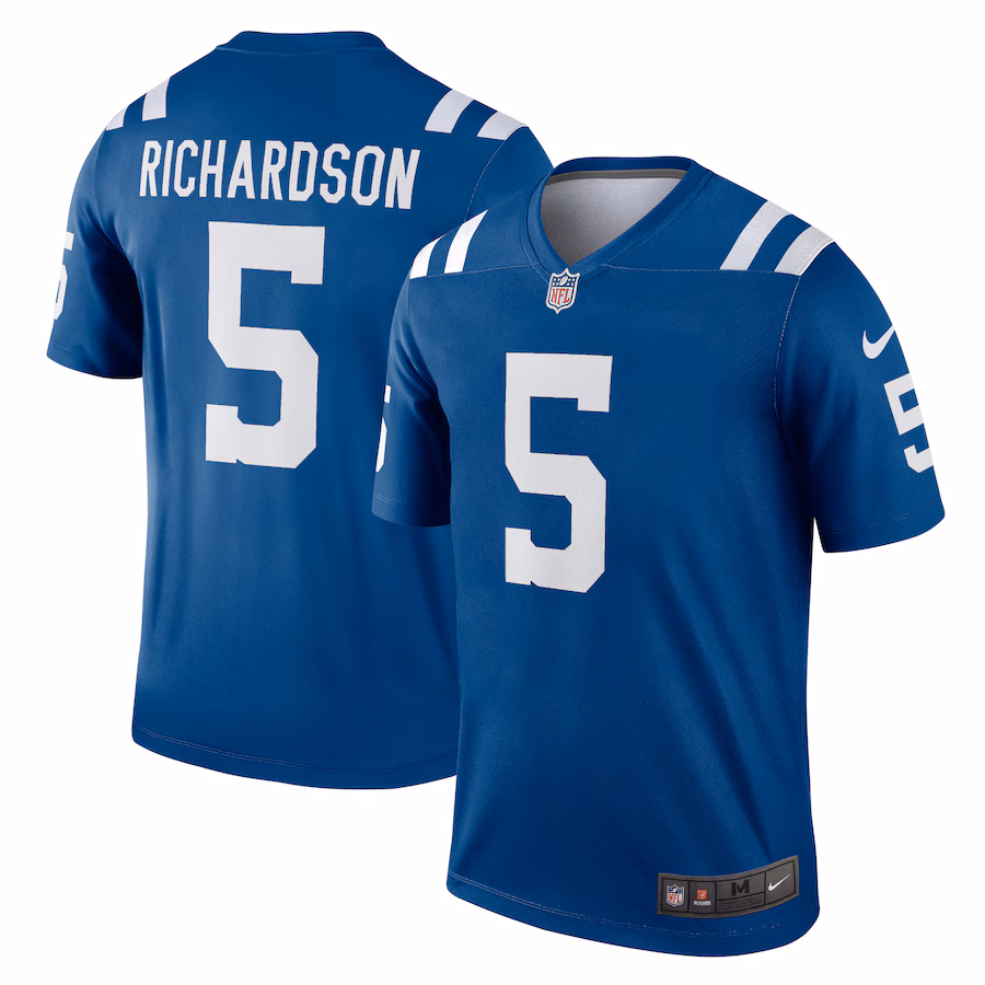 Men's Indianapolis Colts Anthony Richardson Nike Royal Team Legend Player Performance Top - Ujersey