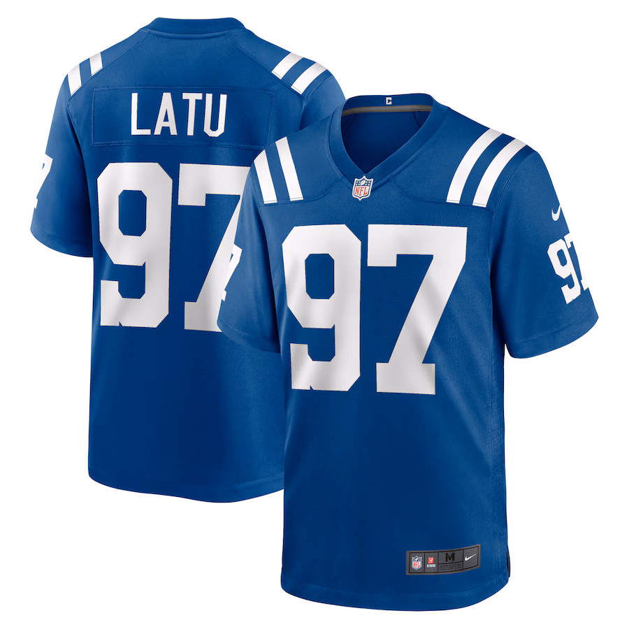 Men's Indianapolis Colts Laiatu Latu Nike Royal Player Game Jersey - Ujersey