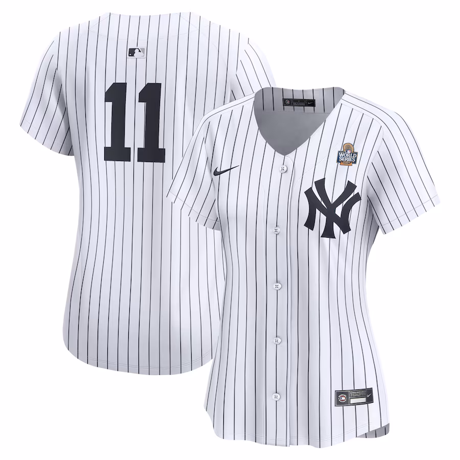 Women's New York Yankees Anthony Volpe Nike White 2024 World Series Home Limited Player Jersey - Ujersey