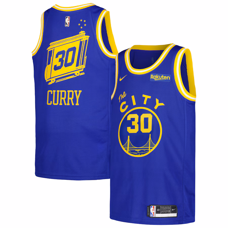Men's Golden State Warriors Stephen Curry Nike Royal Swingman Player Jersey - Classic Edition - Ujersey