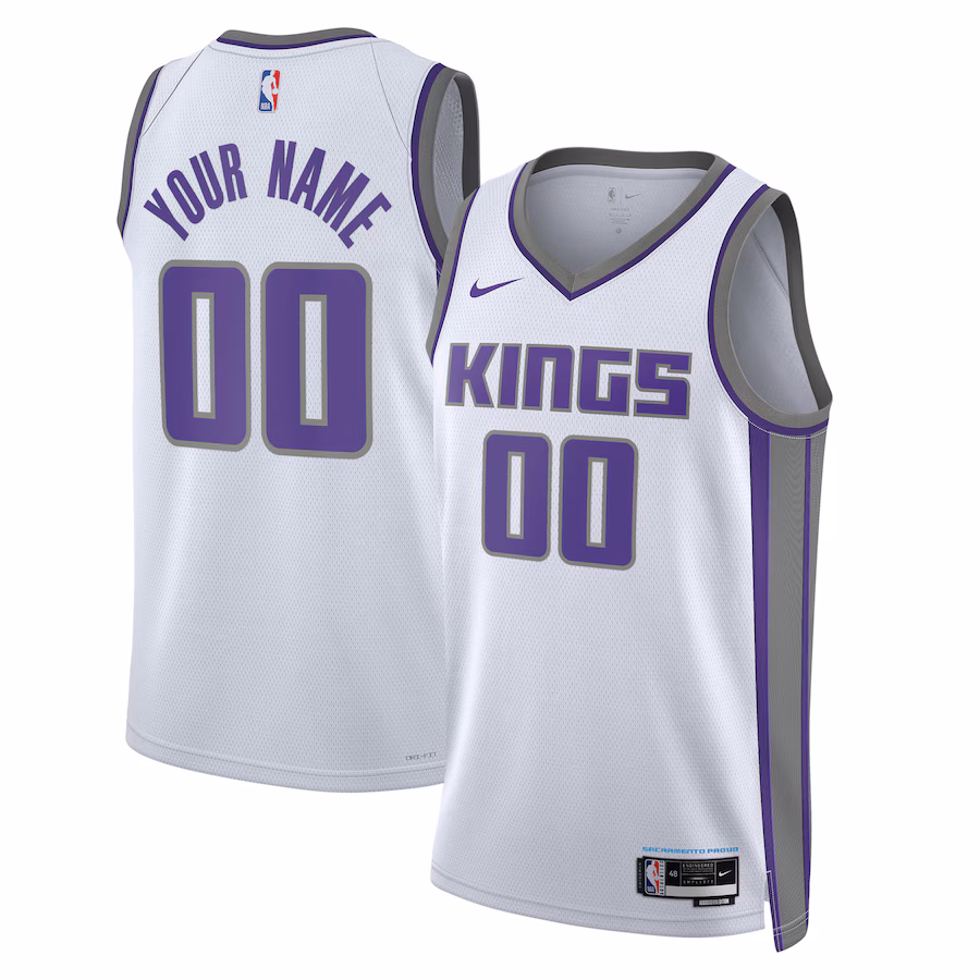 Unisex Sacramento Kings Nike White 2022/23 Swingman Custom Jersey - Association Edition - Ujersey