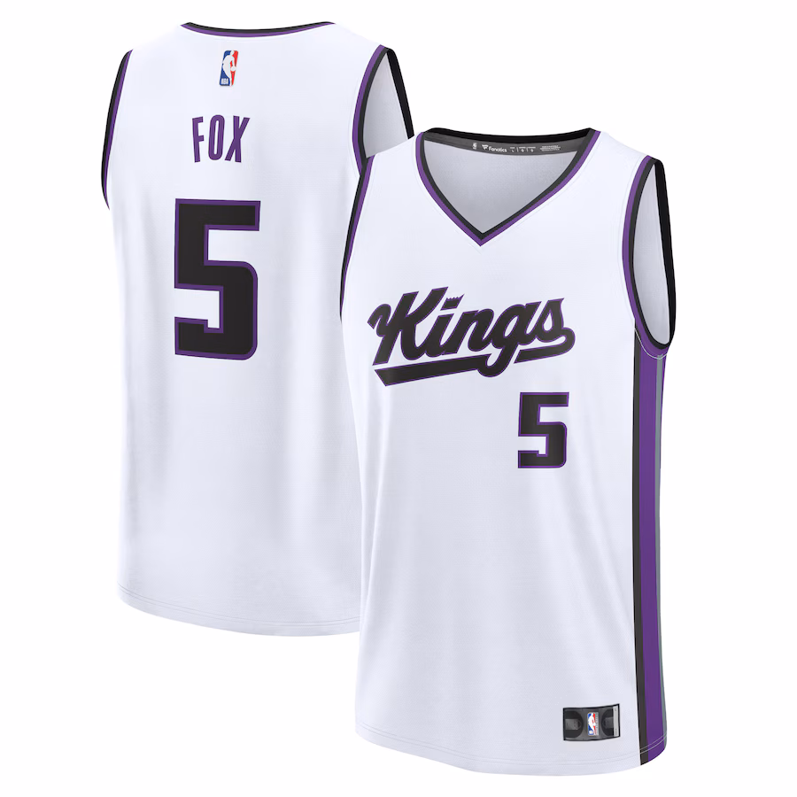 Men's Sacramento Kings De'Aaron Fox Fanatics White Fast Break Replica Jersey - Association Edition - Ujersey