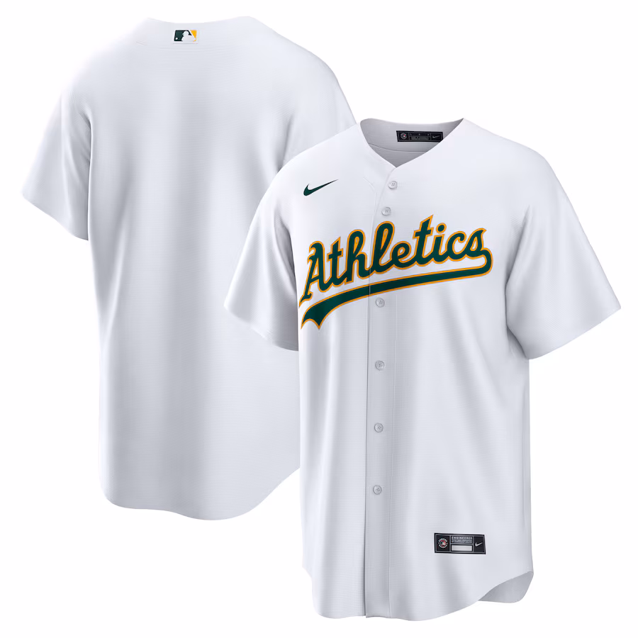 Men's Athletics Nike White Home Replica Team Jersey - Ujersey