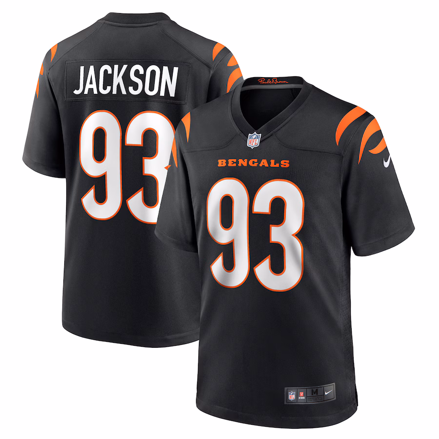 Men's Cincinnati Bengals McKinnley Jackson Nike Black Game Jersey - Ujersey