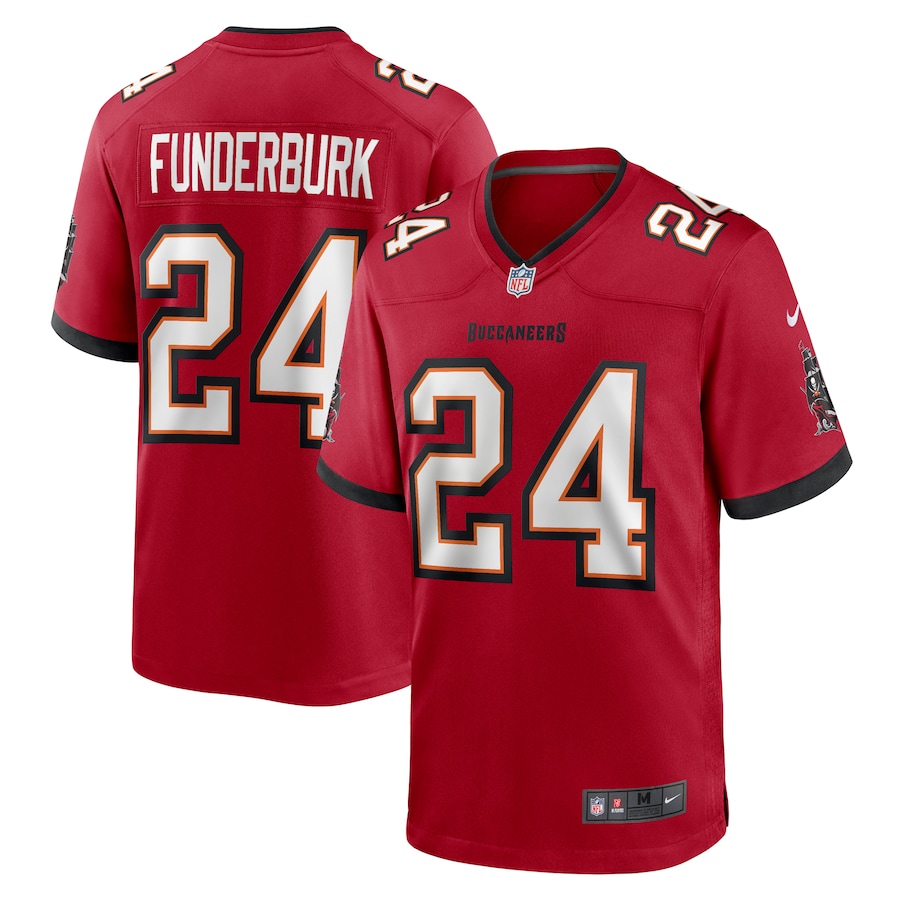 Men's Tampa Bay Buccaneers Tyrek Funderburk Nike Red Game Jersey - Ujersey