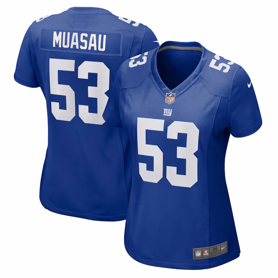 Women's New York Giants Darius Muasau Nike Royal Game Jersey - Ujersey