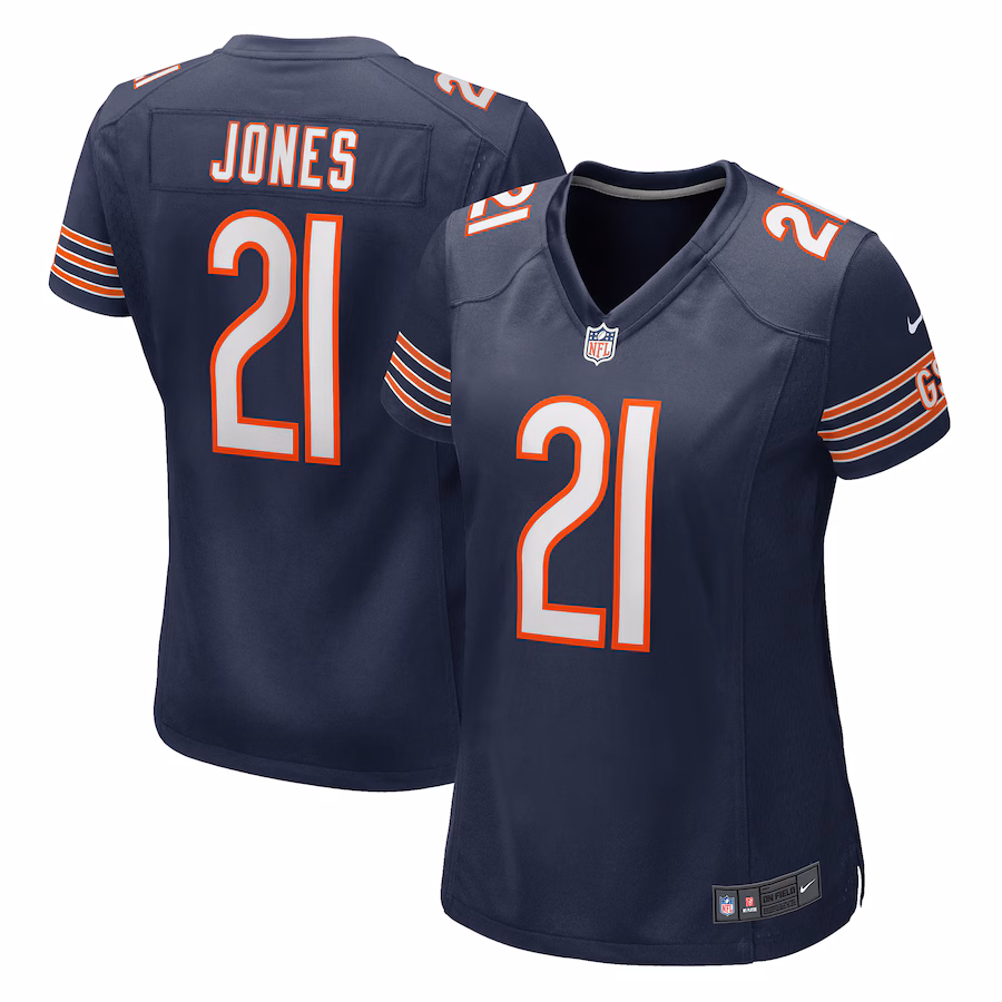Women's Chicago Bears Jaylon Jones Nike Navy Game Jersey - Ujersey