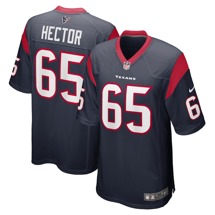 Men's Houston Texans Bruce Hector Nike Navy Game Jersey - Ujersey