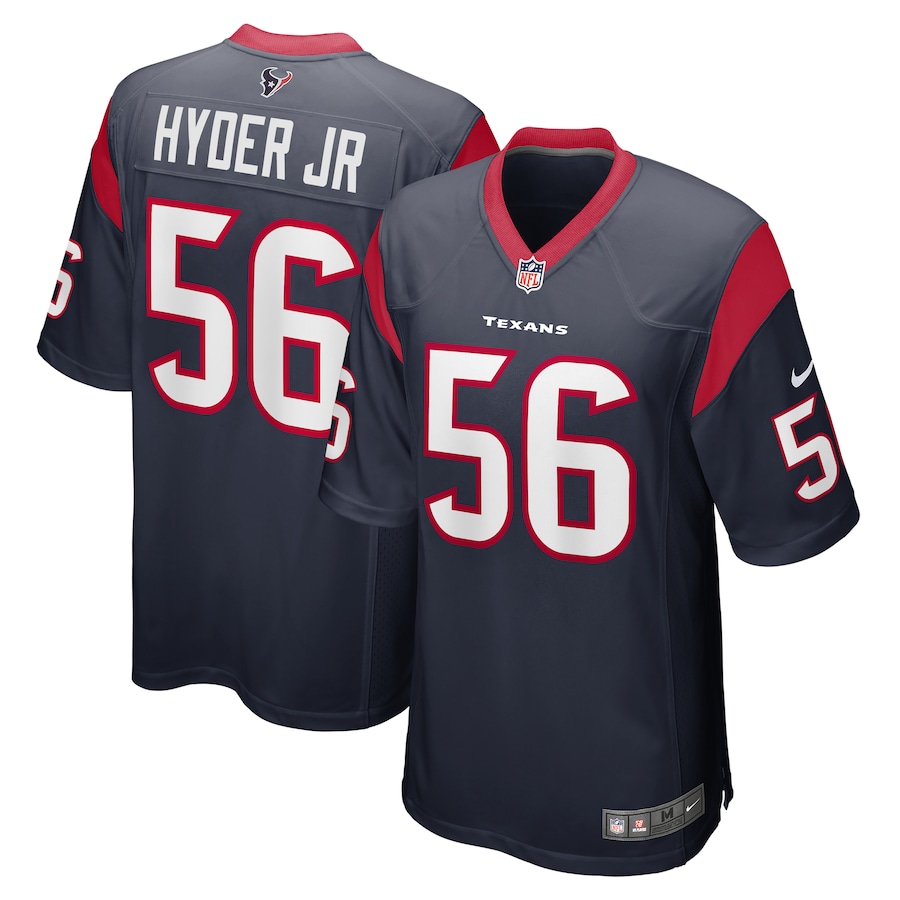 Men's Houston Texans Kerry Hyder Jr. Nike Navy Game Jersey - Ujersey