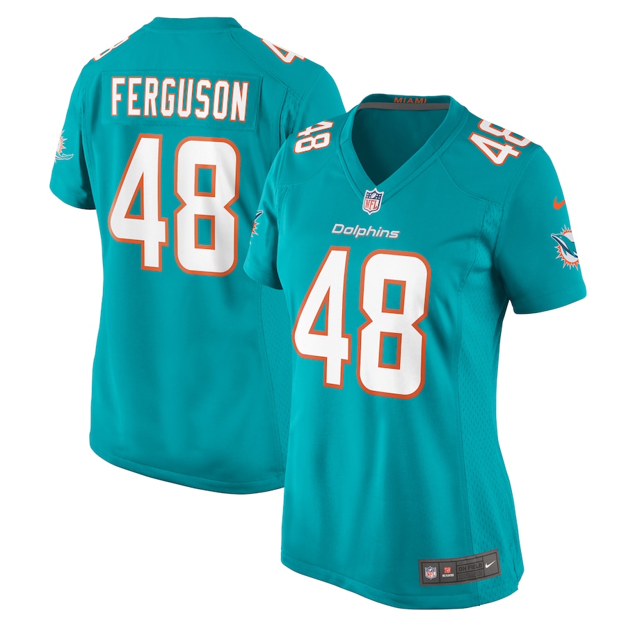 Women's Miami Dolphins Blake Ferguson Nike Aqua Game Jersey - Ujersey