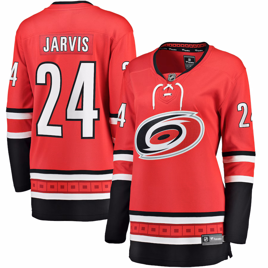 Women's Carolina Hurricanes Seth Jarvis Fanatics Red Alternate Breakaway Player Jersey - Ujersey