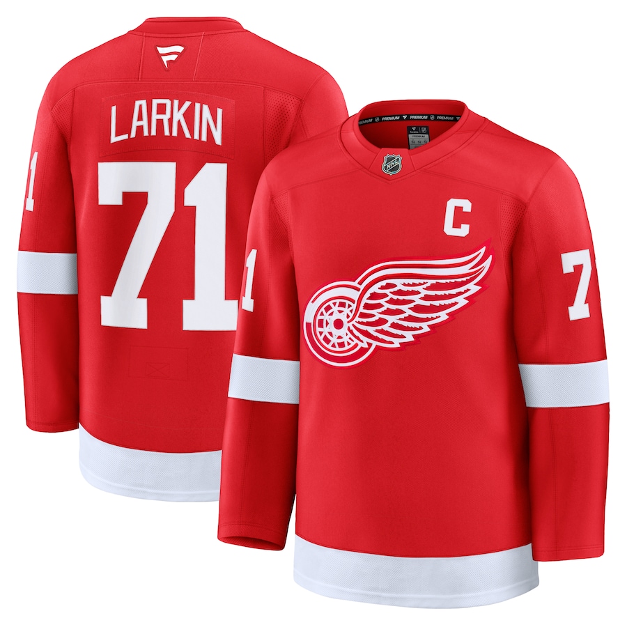 Men's Detroit Red Wings Dylan Larkin Fanatics Red Home Premium Jersey - Ujersey
